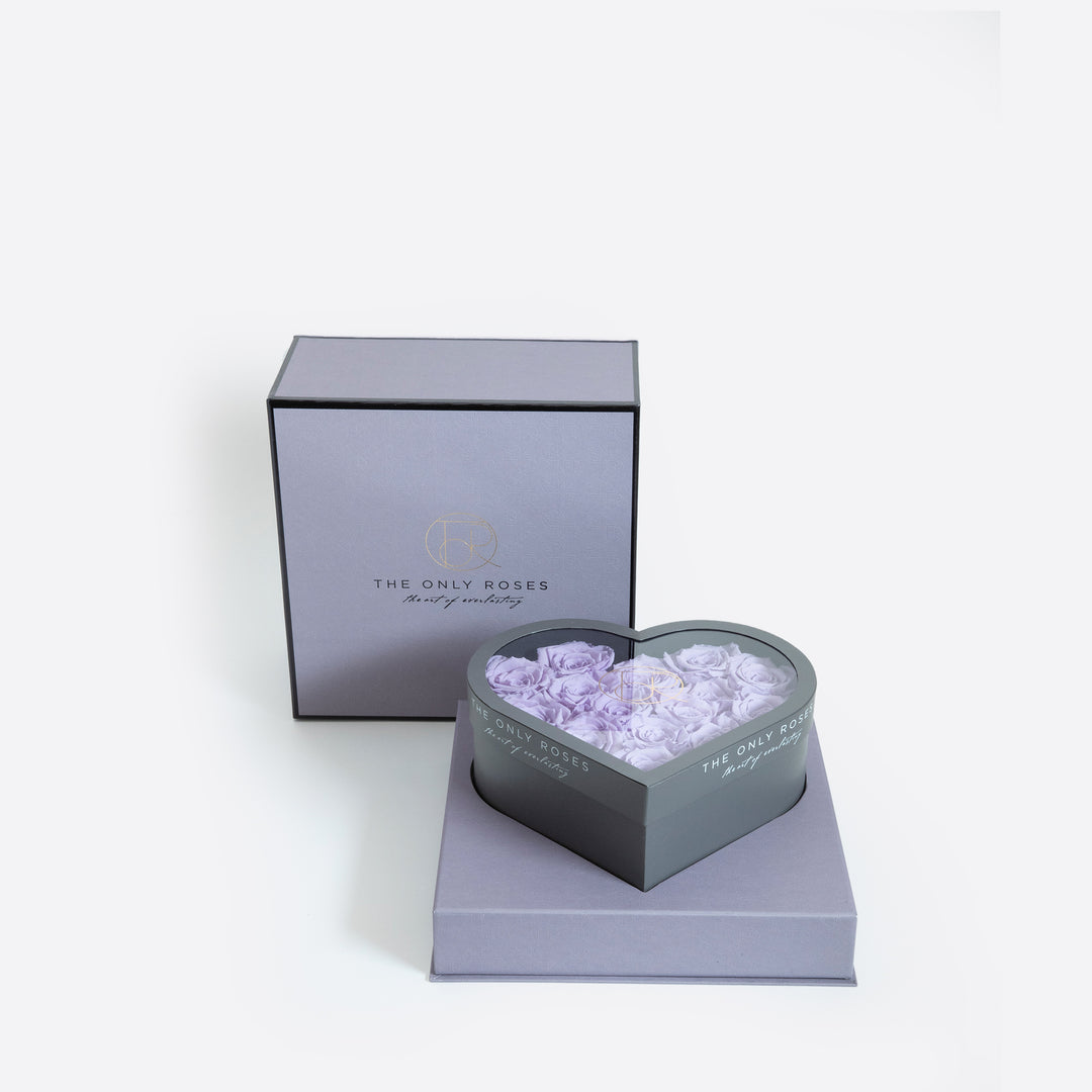 Gray Classic Medium Heart Shadow Box