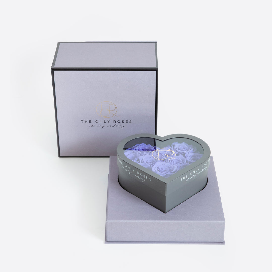 Gray Classic Small Heart Shadow Box