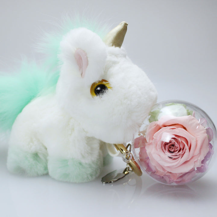 Plush Unicorn Keychain
