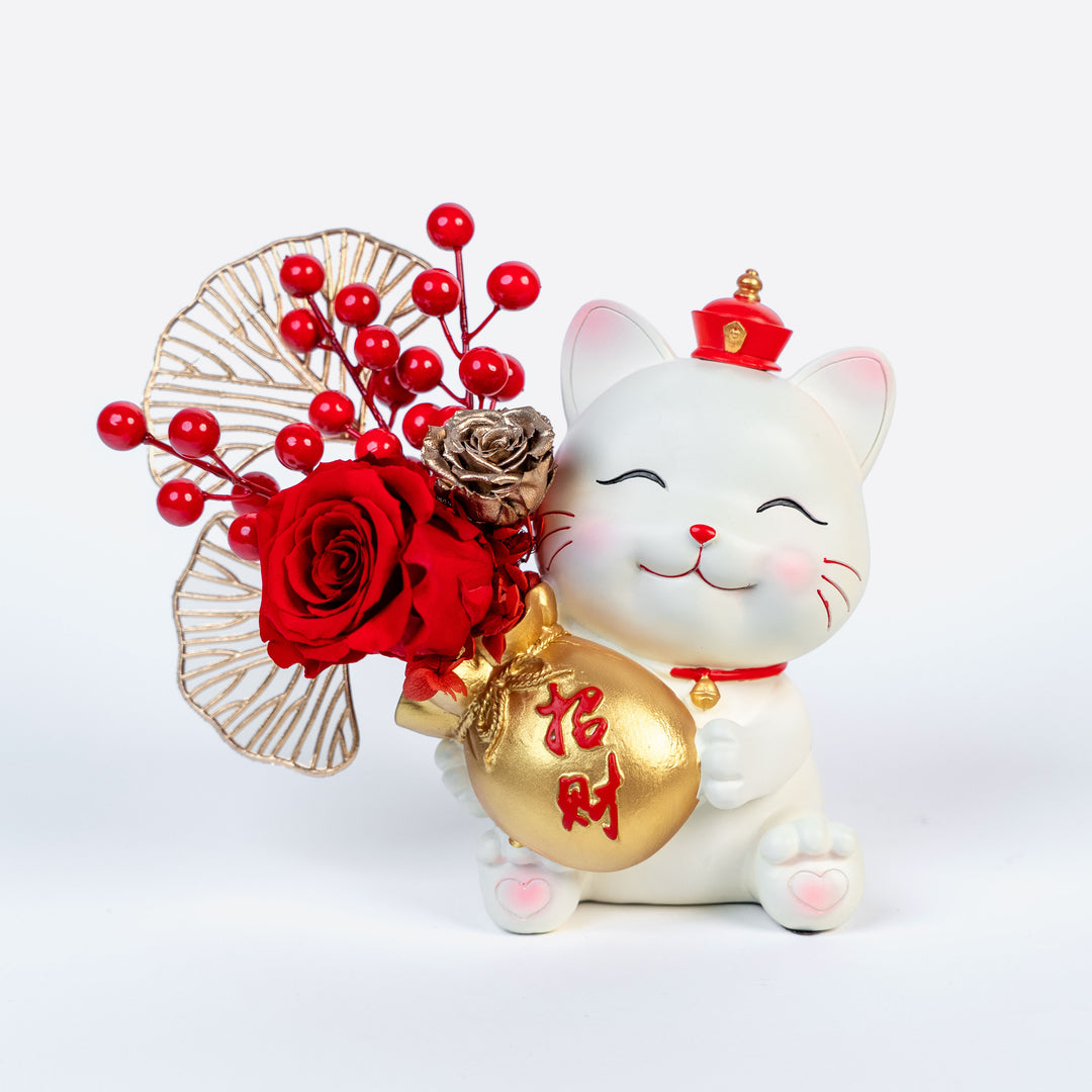Fortune Cat | Chinese Lunar New Year Arrangement