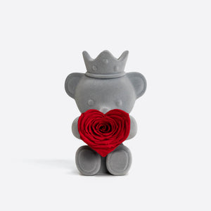 Heart Rose Teddy Rose Bear