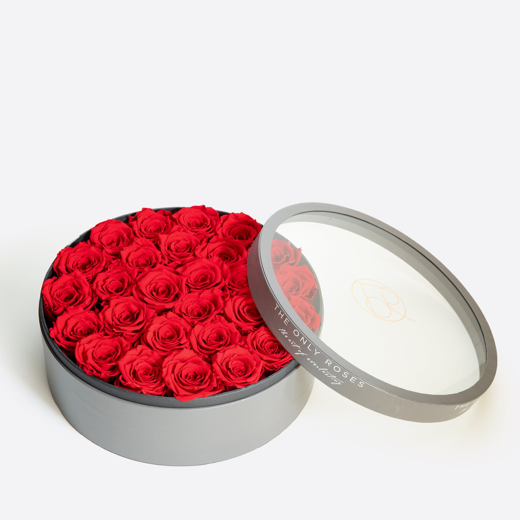 Gray Classic Large Round Shadow Box – TheOnlyRoses