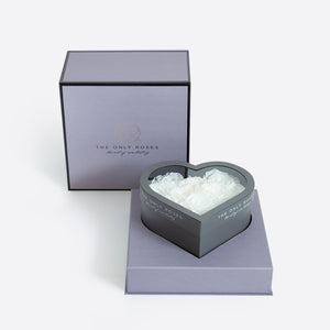 Gray Classic Small Heart Shadow Box