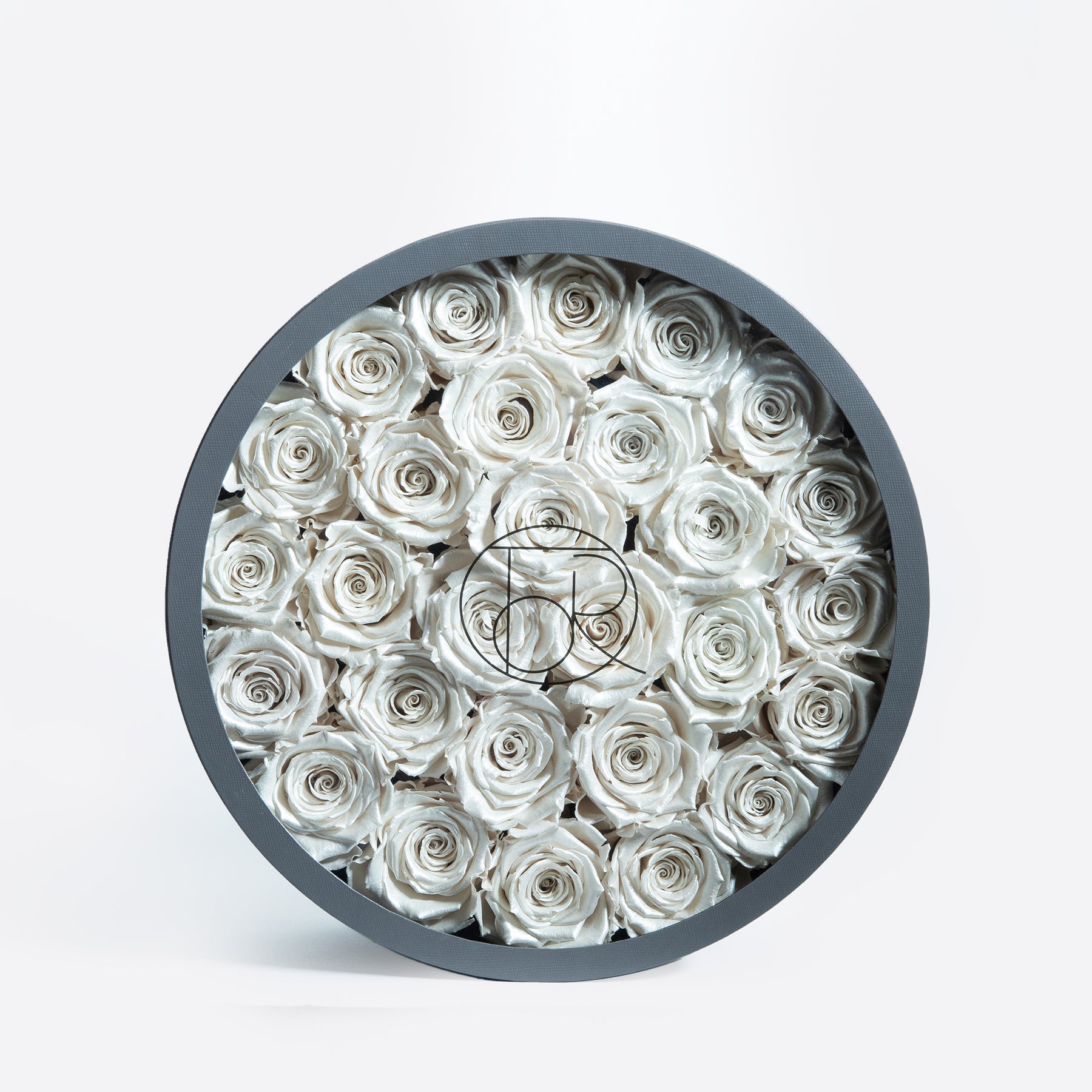 Gray Classic Large Round Shadow Box – TheOnlyRoses