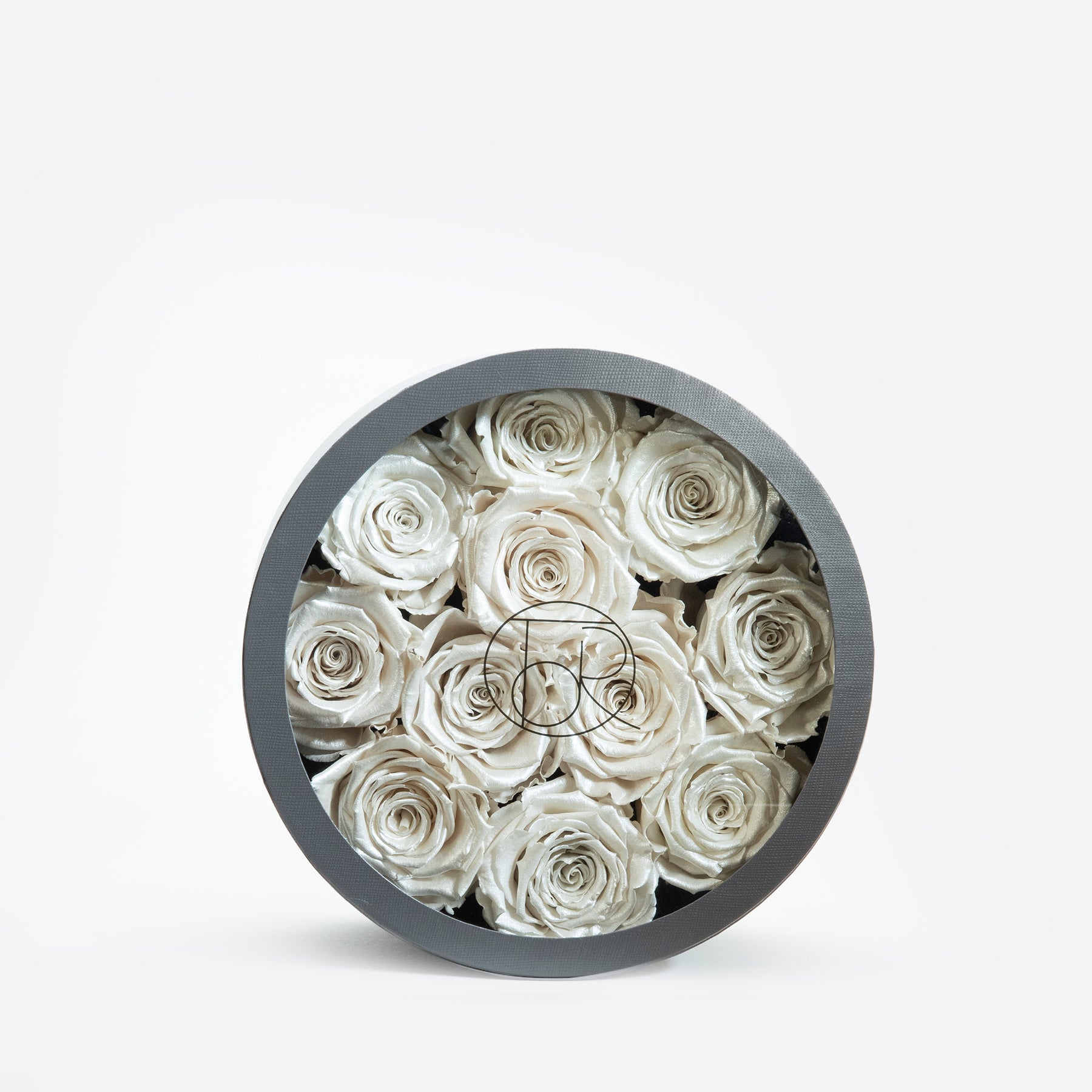 Gray Classic Small Round Shadow Box – TheOnlyRoses