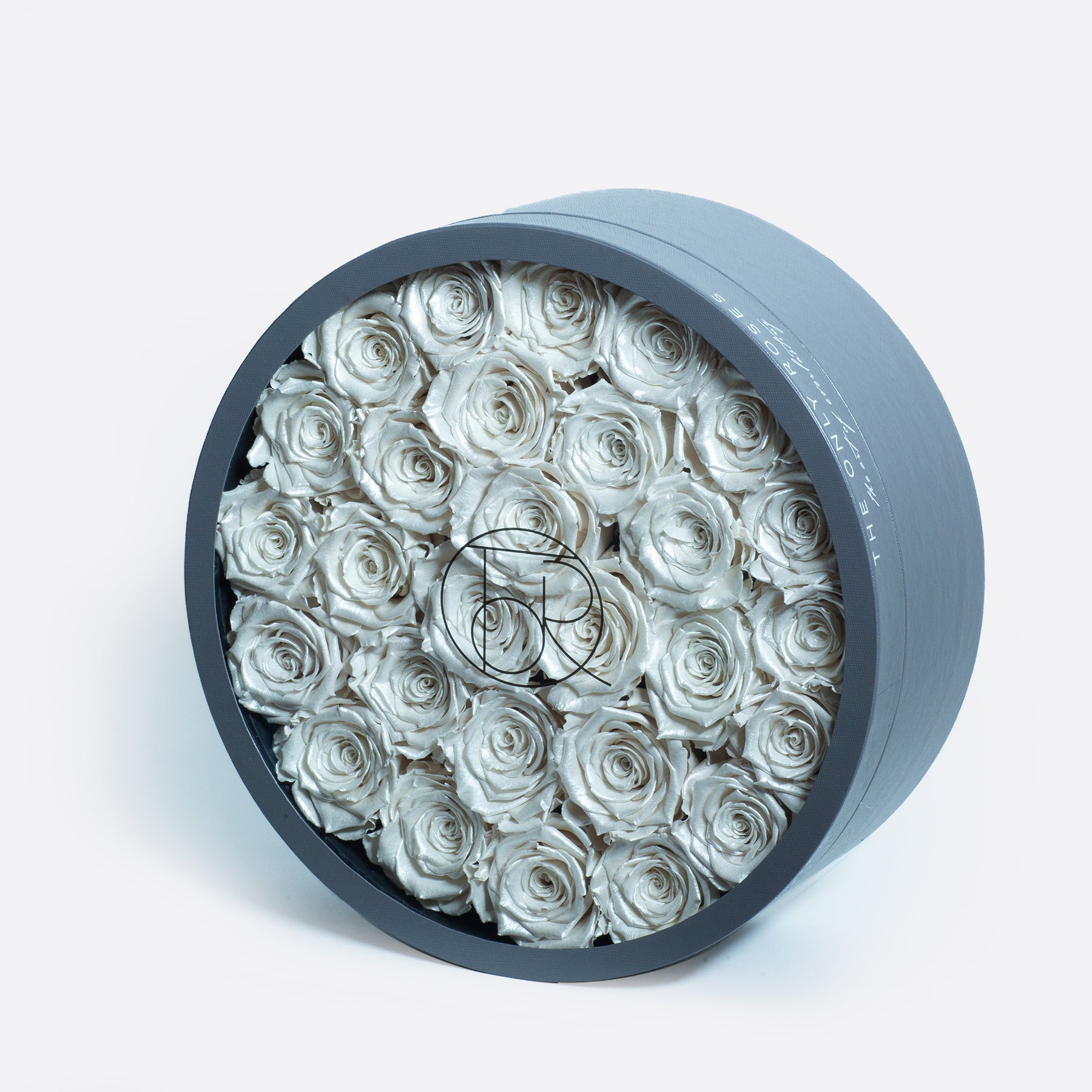 Gray Classic Large Round Shadow Box – TheOnlyRoses