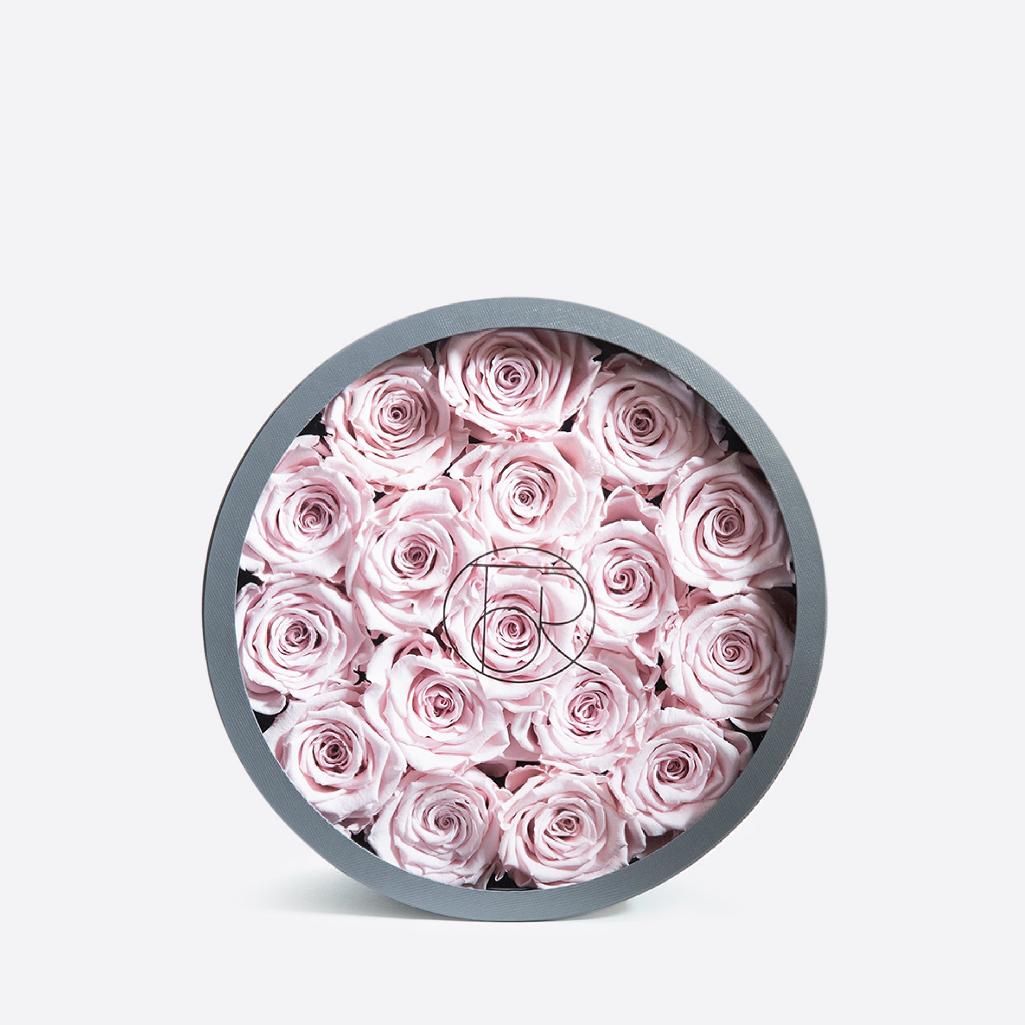 Gray Classic Medium Round Shadow Box