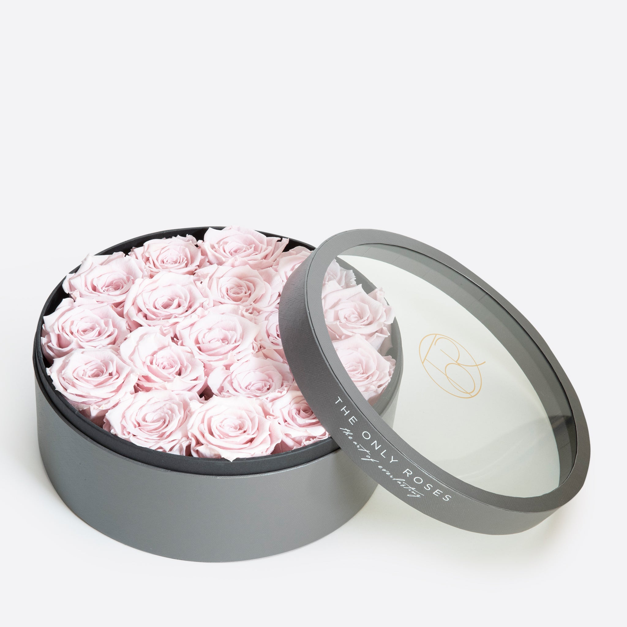 Gray Classic Medium Round Shadow Box