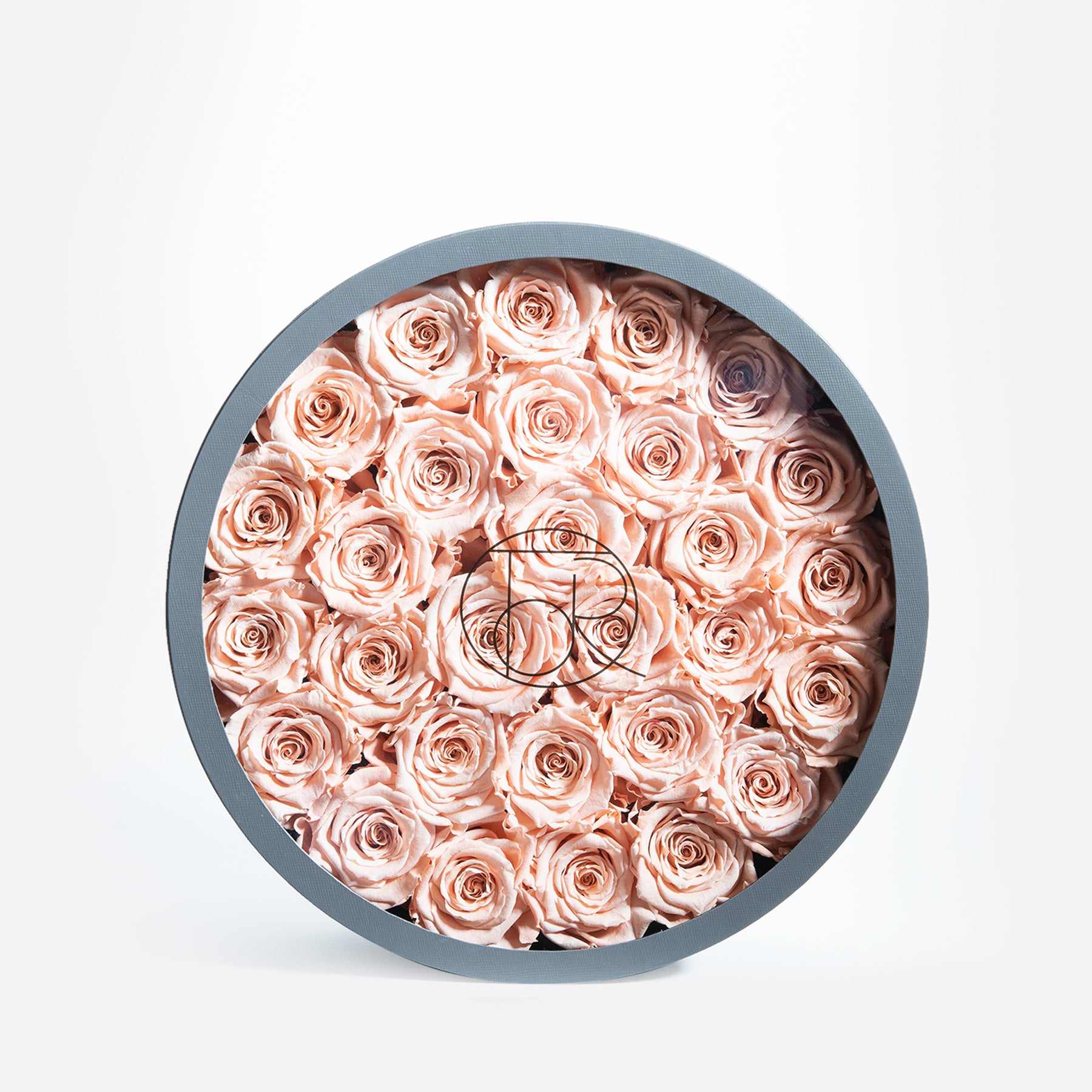 Gray Classic Large Round Shadow Box – TheOnlyRoses