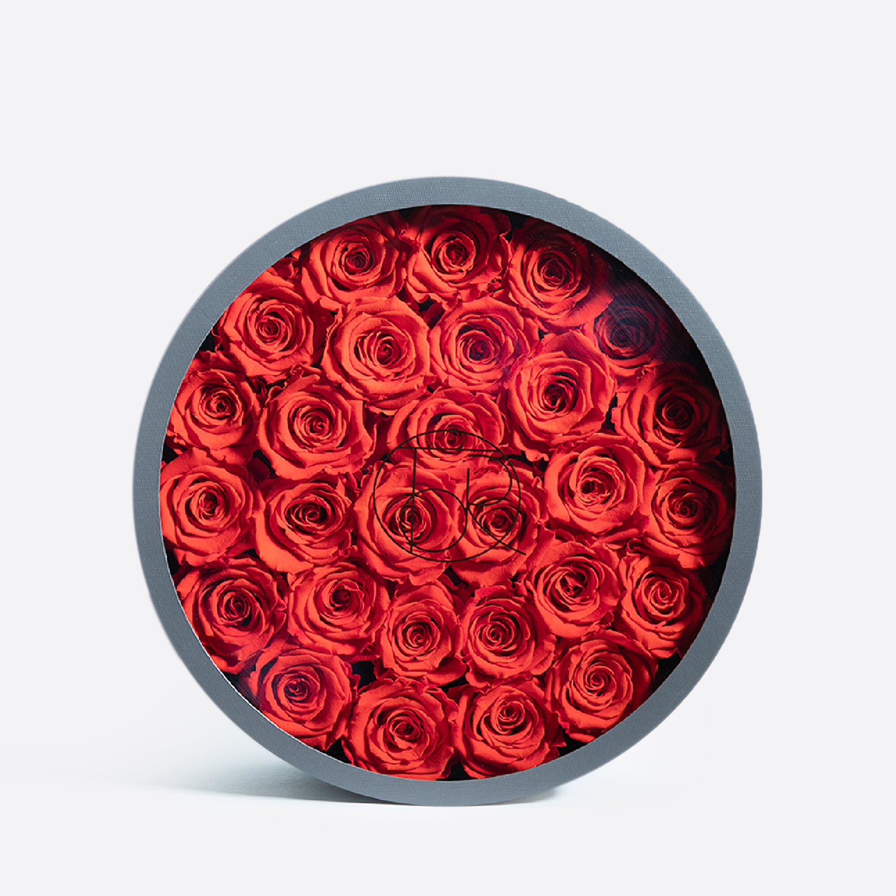 Gray Classic Large Round Shadow Box – TheOnlyRoses