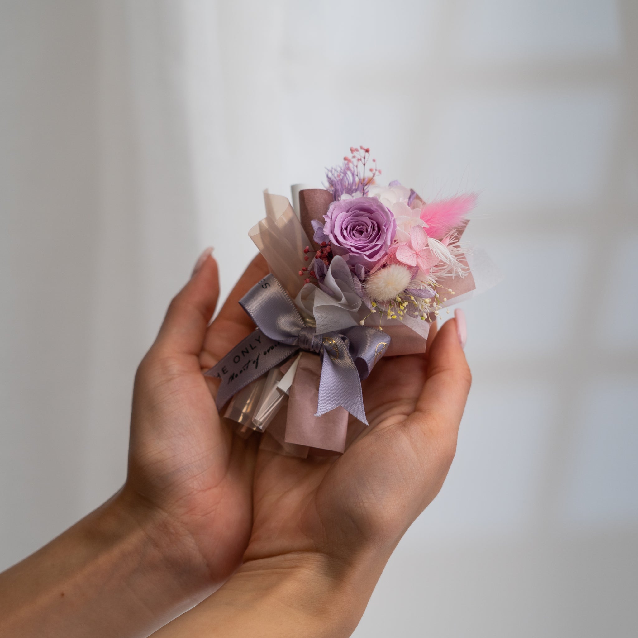 Mini Flower Bouquet Car Vent Decor - Lilac Rose