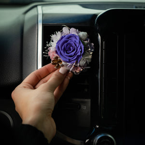 Car Vent Decor - Purple Rose