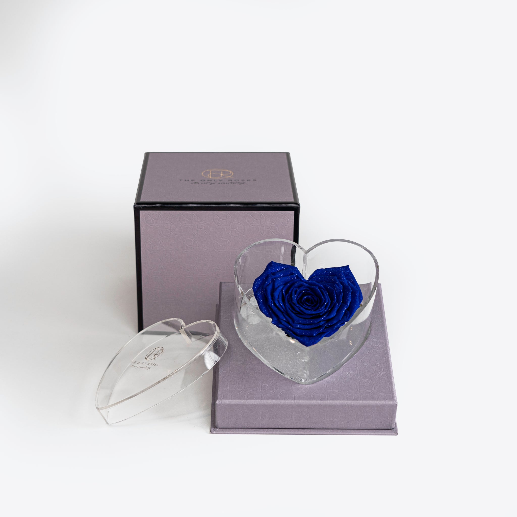 Heart Shaped Rose in Heart Jewelry Box