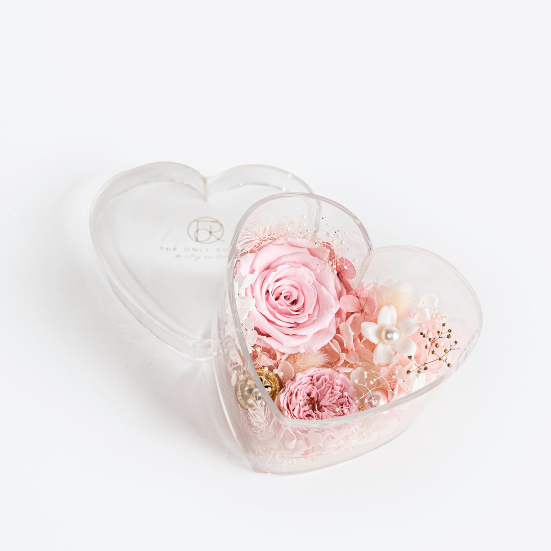 Heart Jewelry Box Mixed Floral