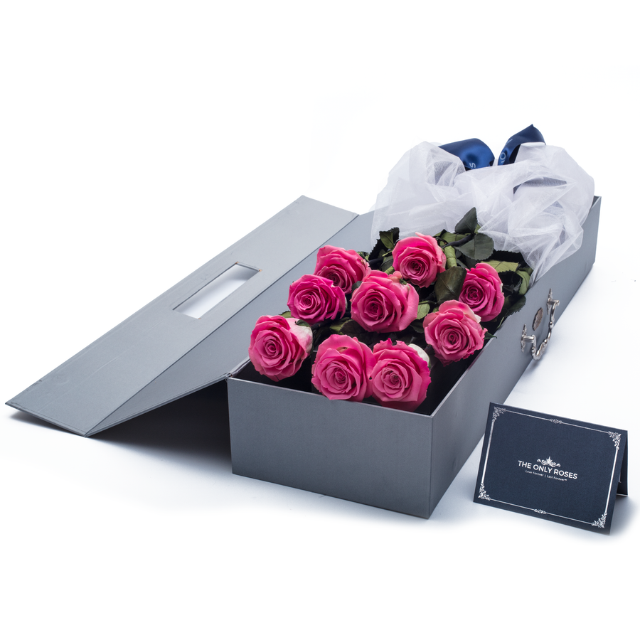 Long Stem Nine Roses Bouquet – TheOnlyRoses